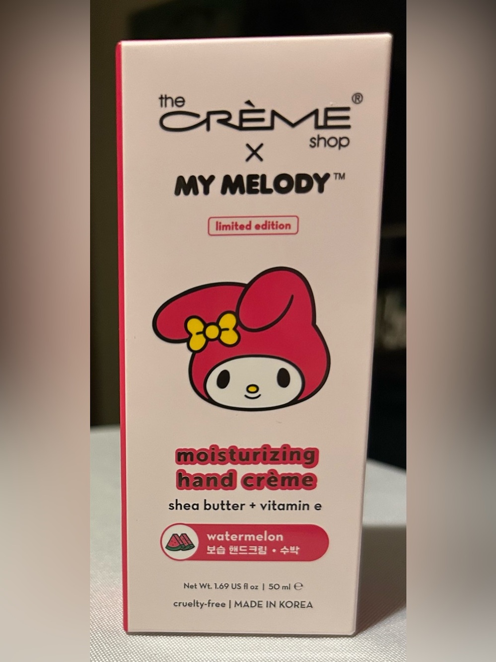 the Crème Shop x My Melody Moisturizing Hand Crème - Pink (Watermelon)